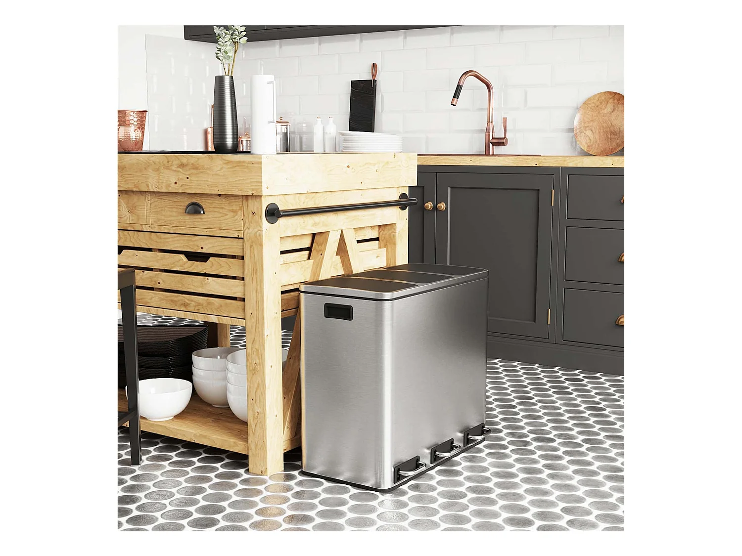 Mülleimer Mülltrennsystem