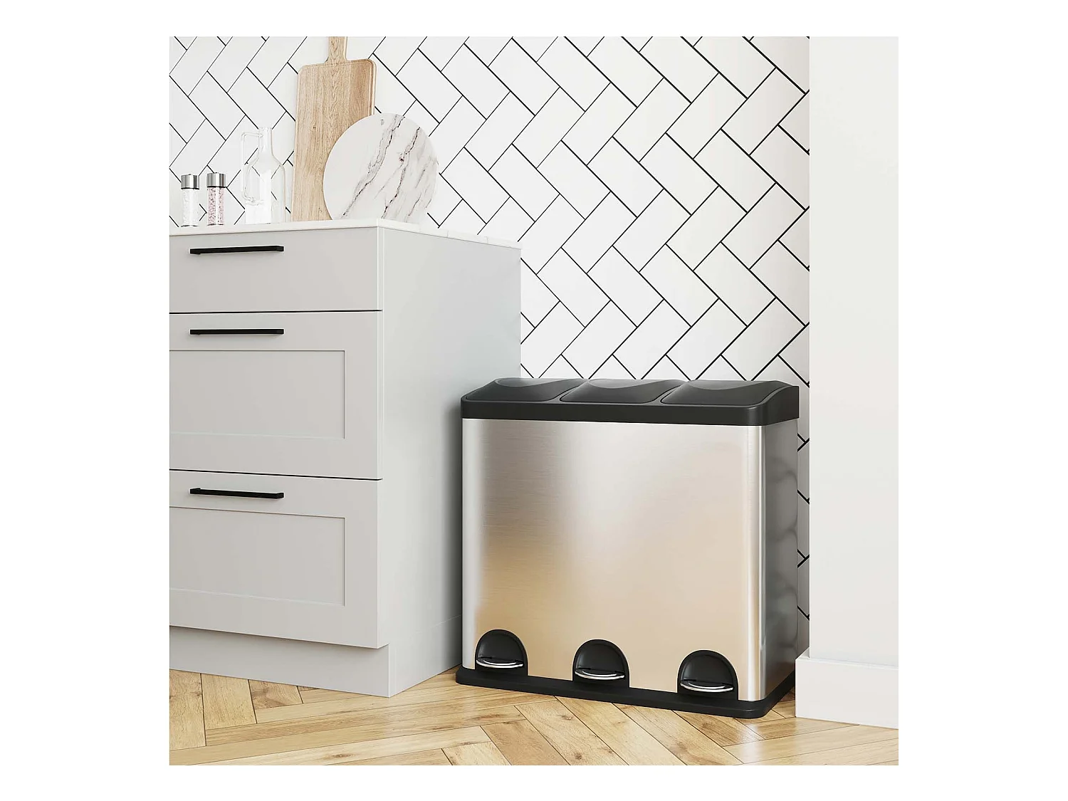 Mülleimer Mülltrennsystem