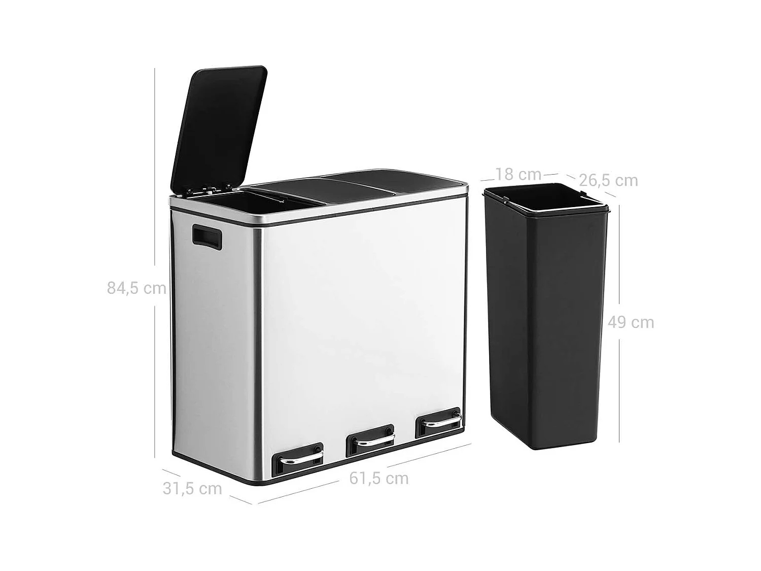 Mülleimer Mülltrennsystem