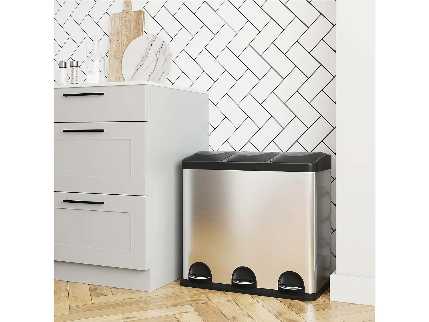 Mülleimer Mülltrennsystem