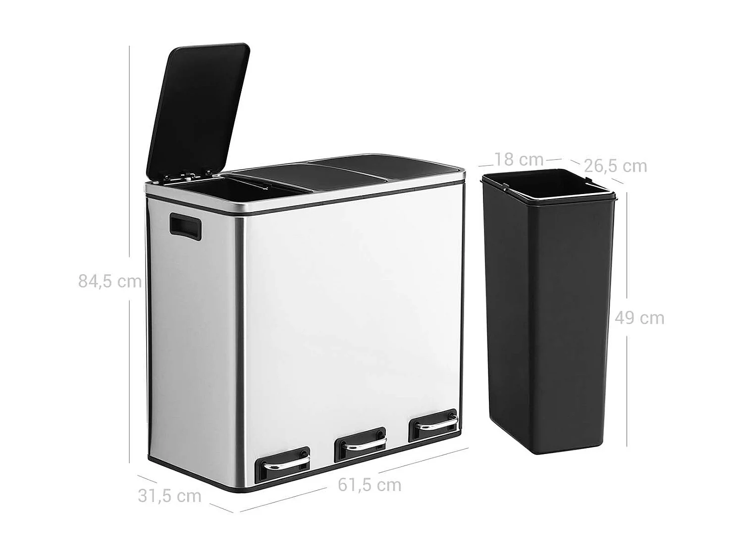 Mülleimer Mülltrennsystem