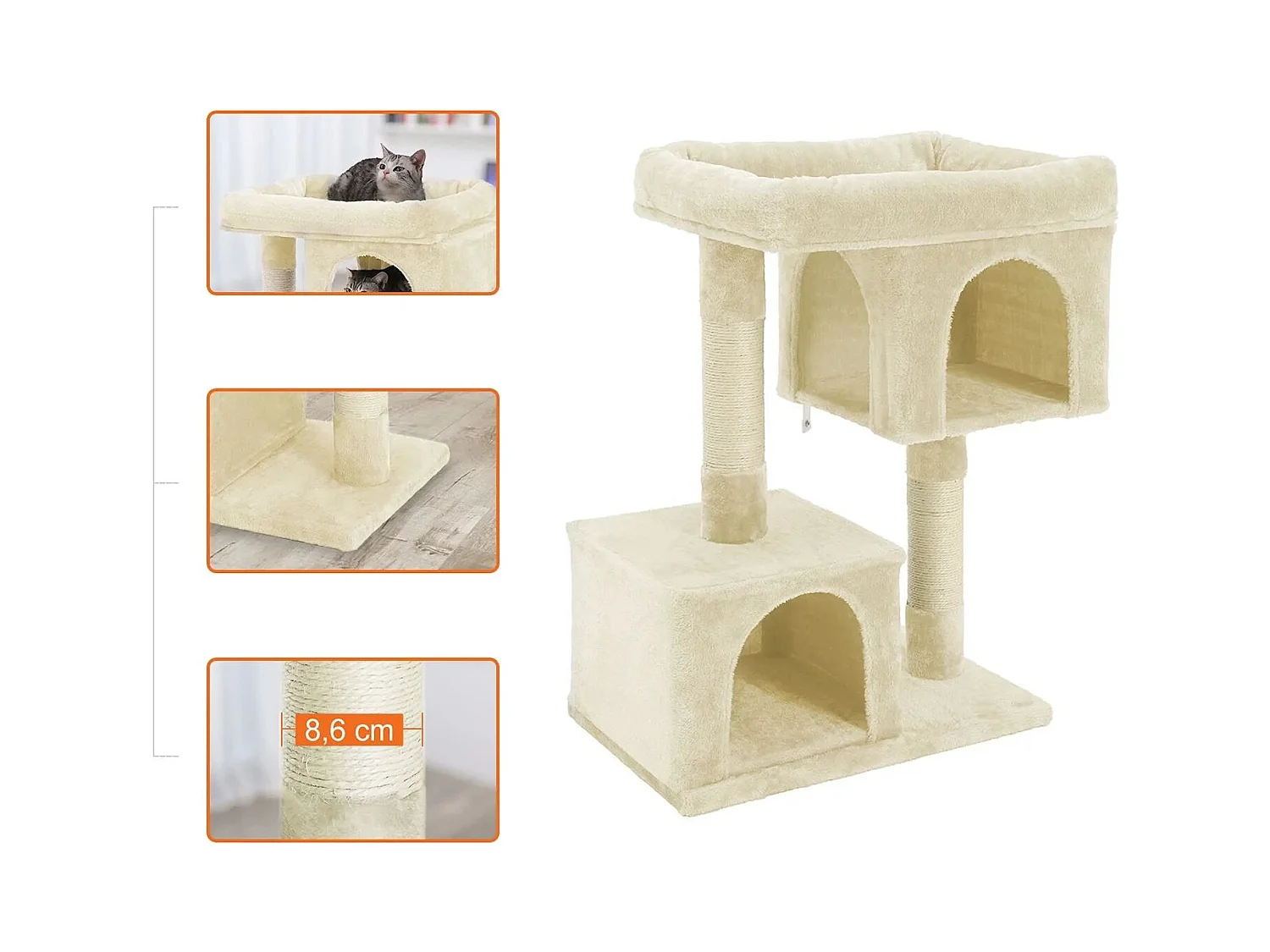 Kratzbaum Katzenbaum Flauschi