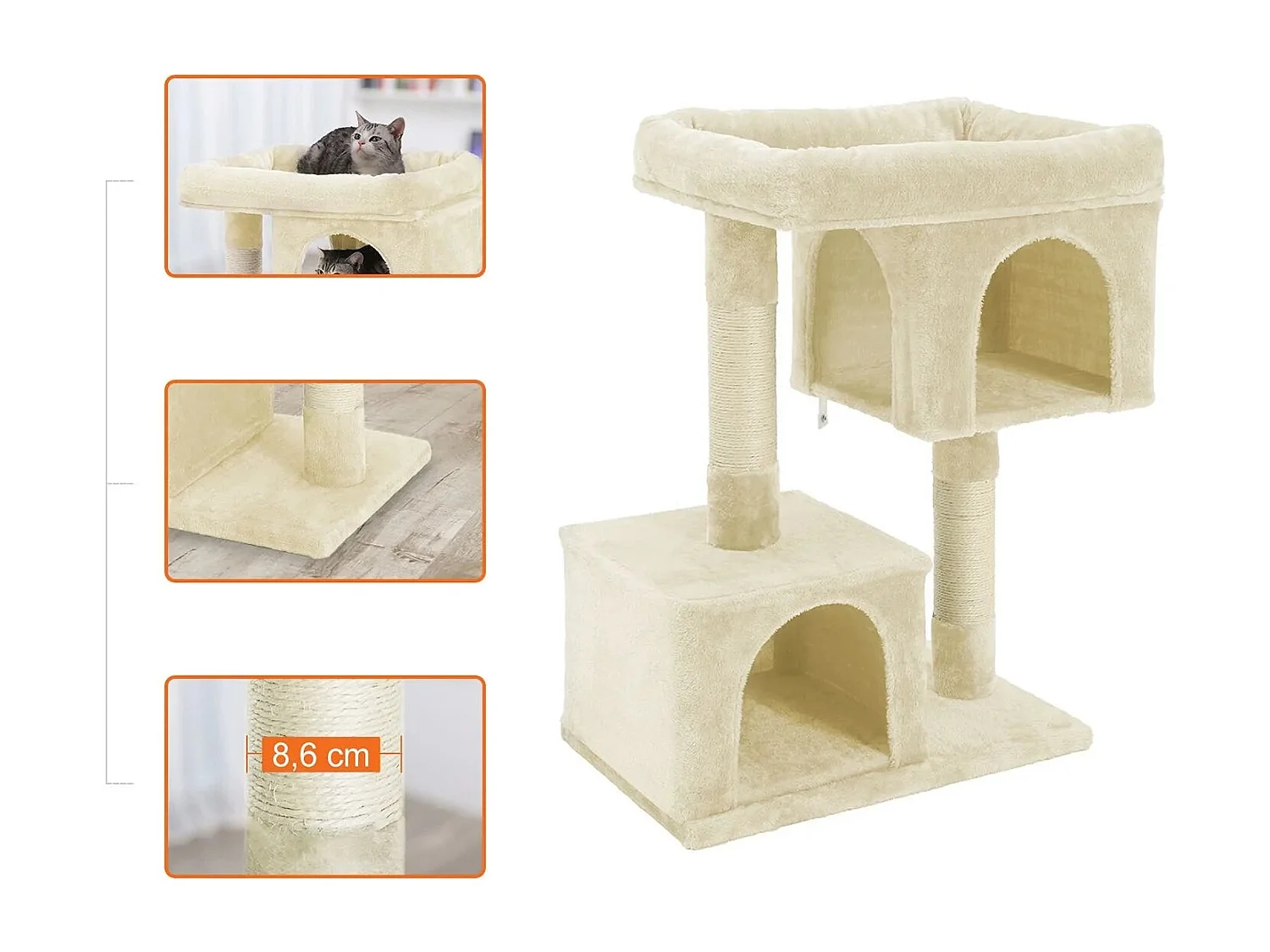 Kratzbaum Katzenbaum Flauschi