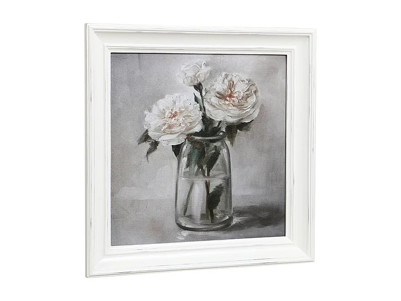 Huile pivoines Bois Multicolore - Charme Interior's