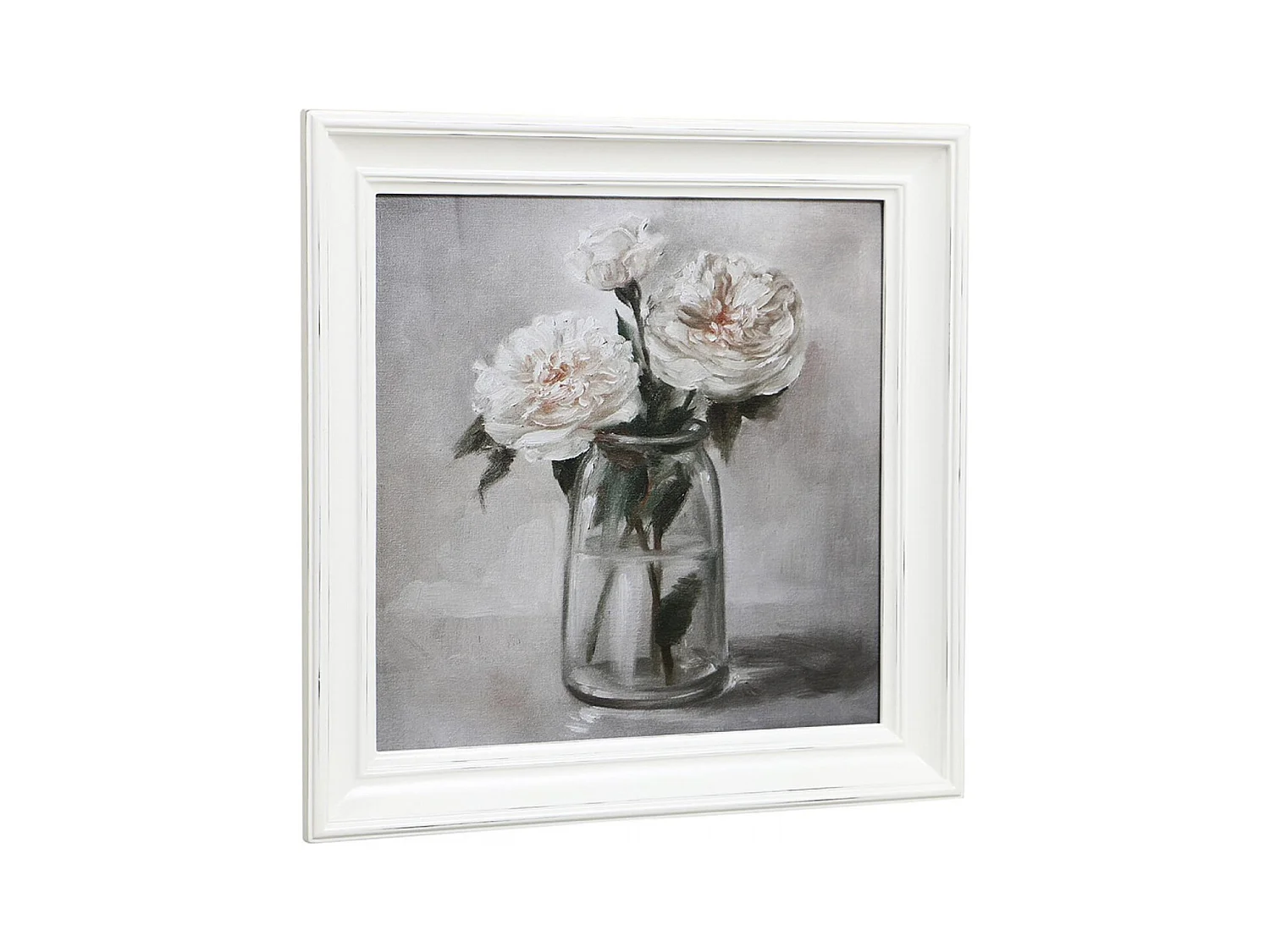 Huile pivoines Bois Multicolore - Charme Interior's