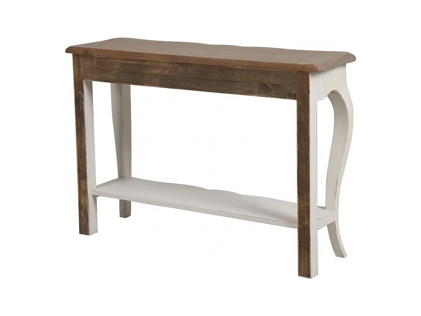 Console pieds galbés Bois Blanc - Château Interior's