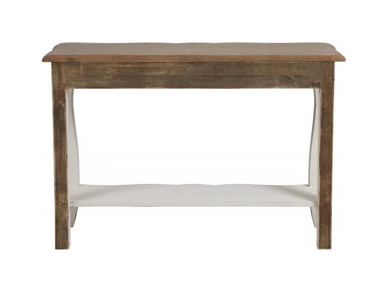 Console pieds galbés Bois Blanc - Château Interior's