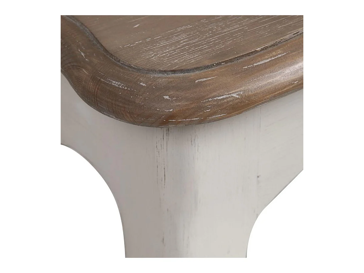 Console pieds galbés Bois Blanc - Château Interior's