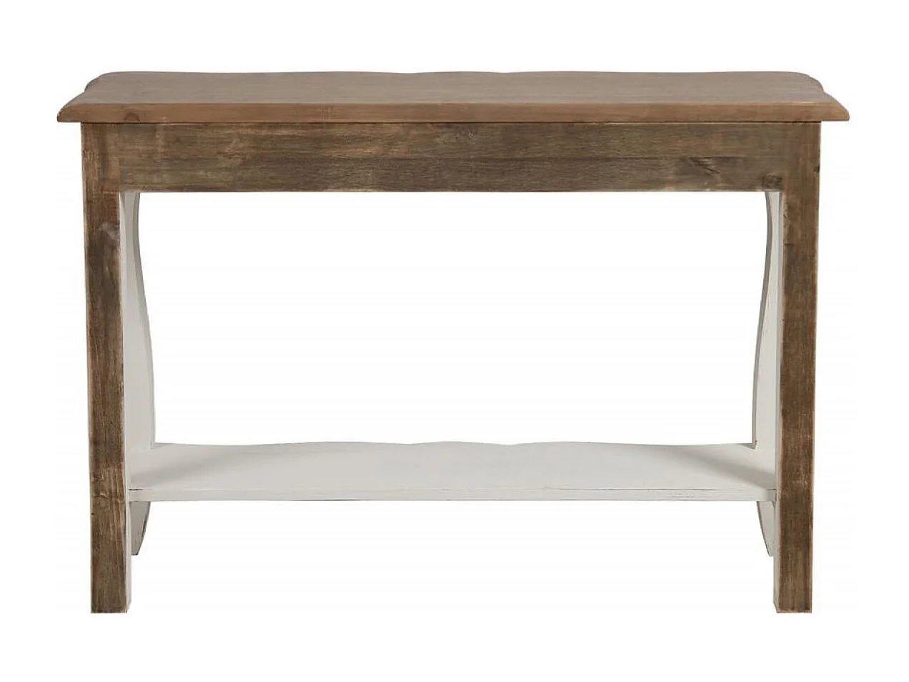 Console pieds galbés Bois Blanc - Château Interior's