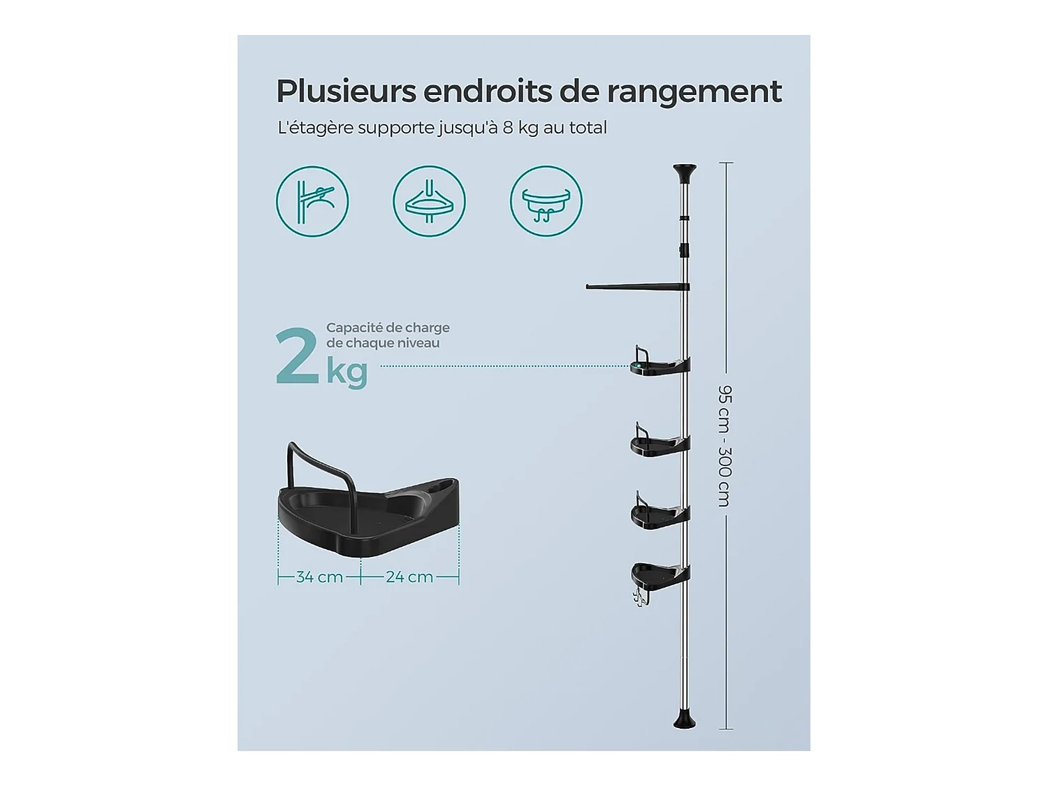 Duschregal Bois-d'Arcy