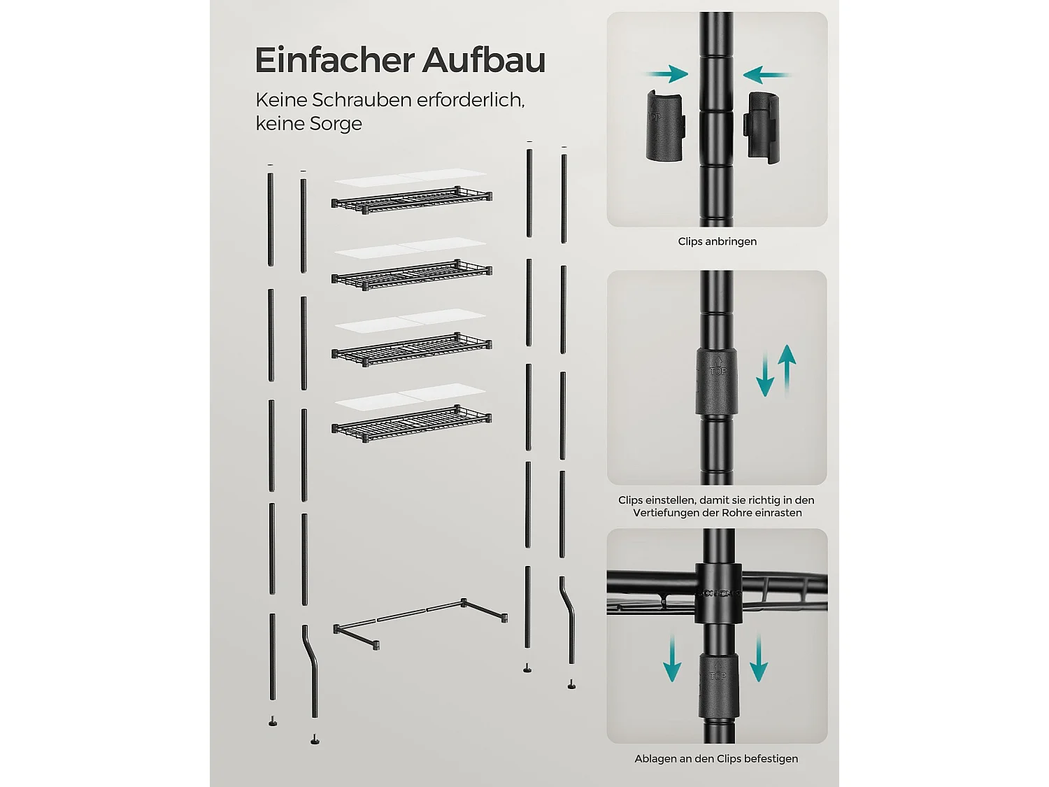 4-stöckiges Toilettenregal Prague