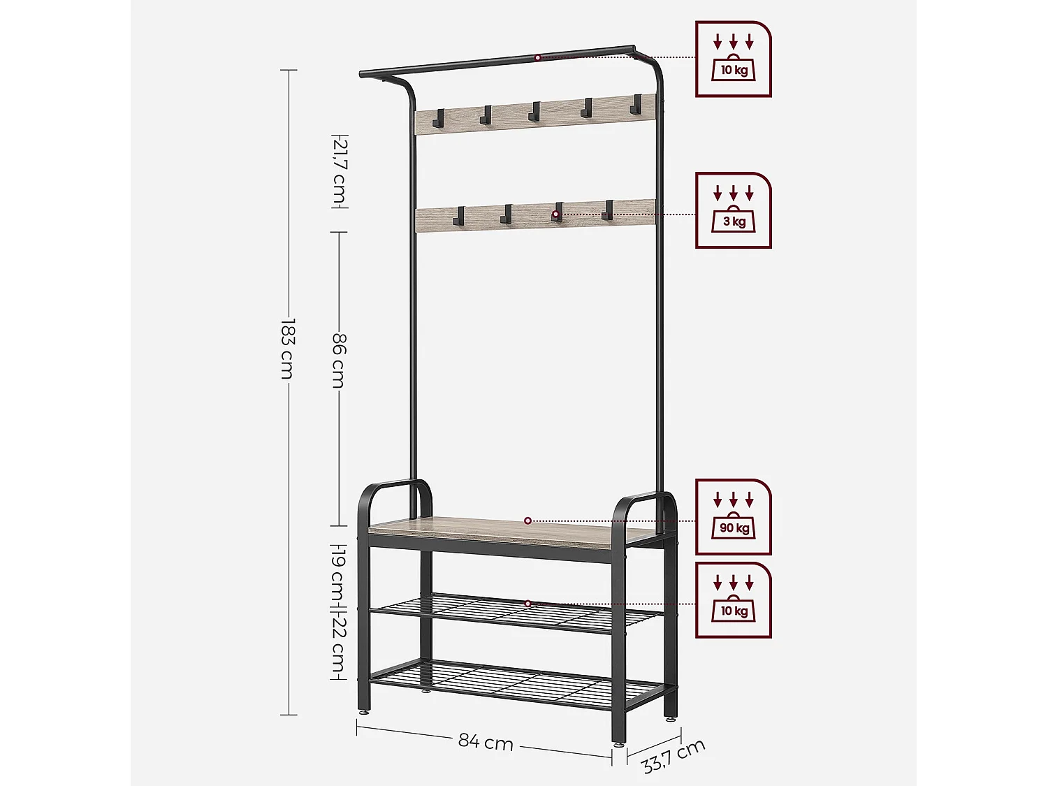 Garderobenständer Helsinki