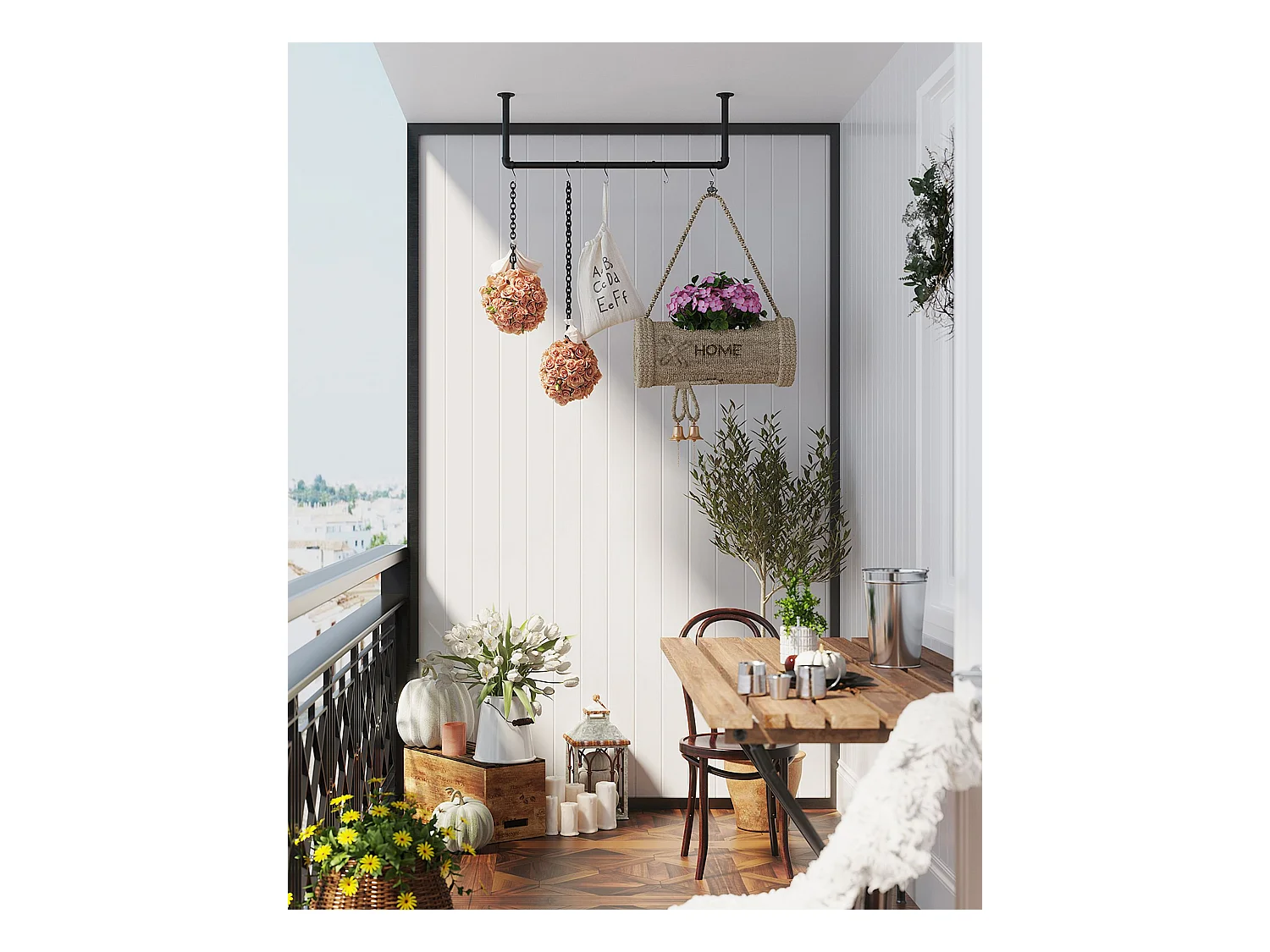 Kleiderstange Mbabane 2er-Set