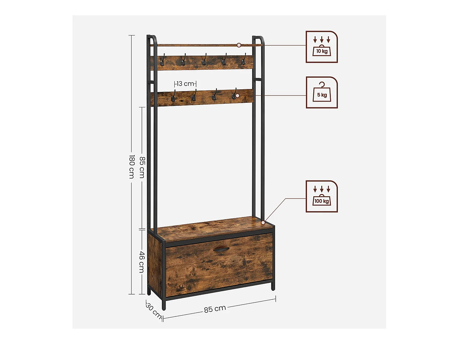 Garderobenständer Warsaw