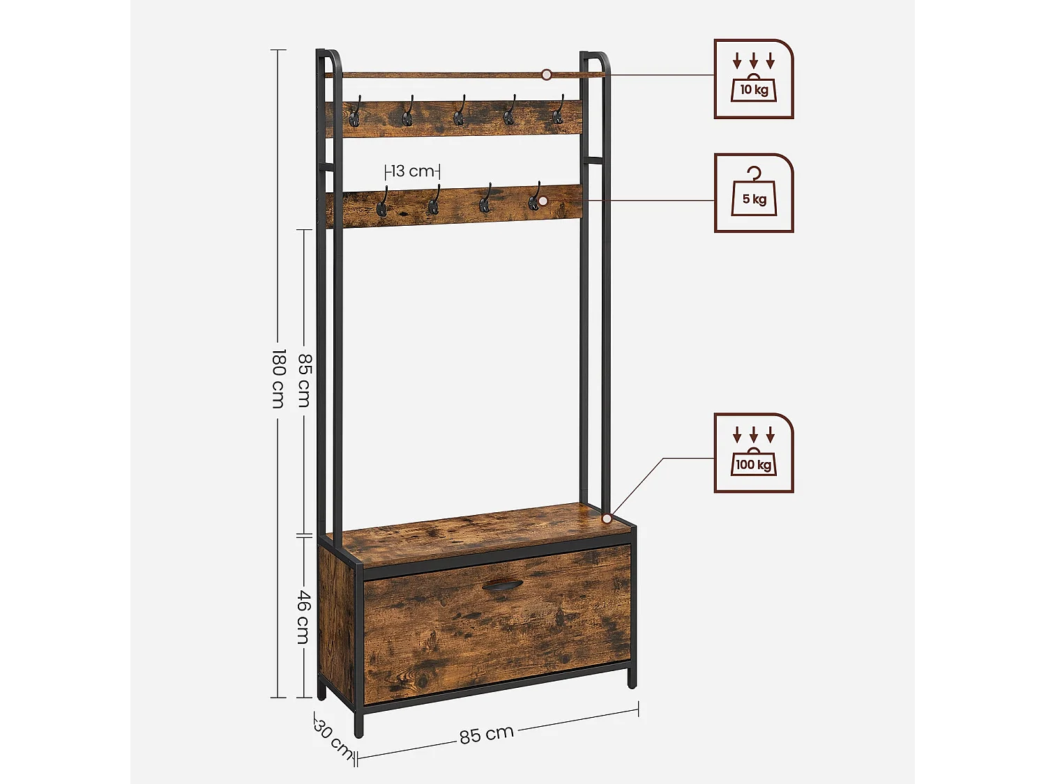 Porte-manteau Varsovie