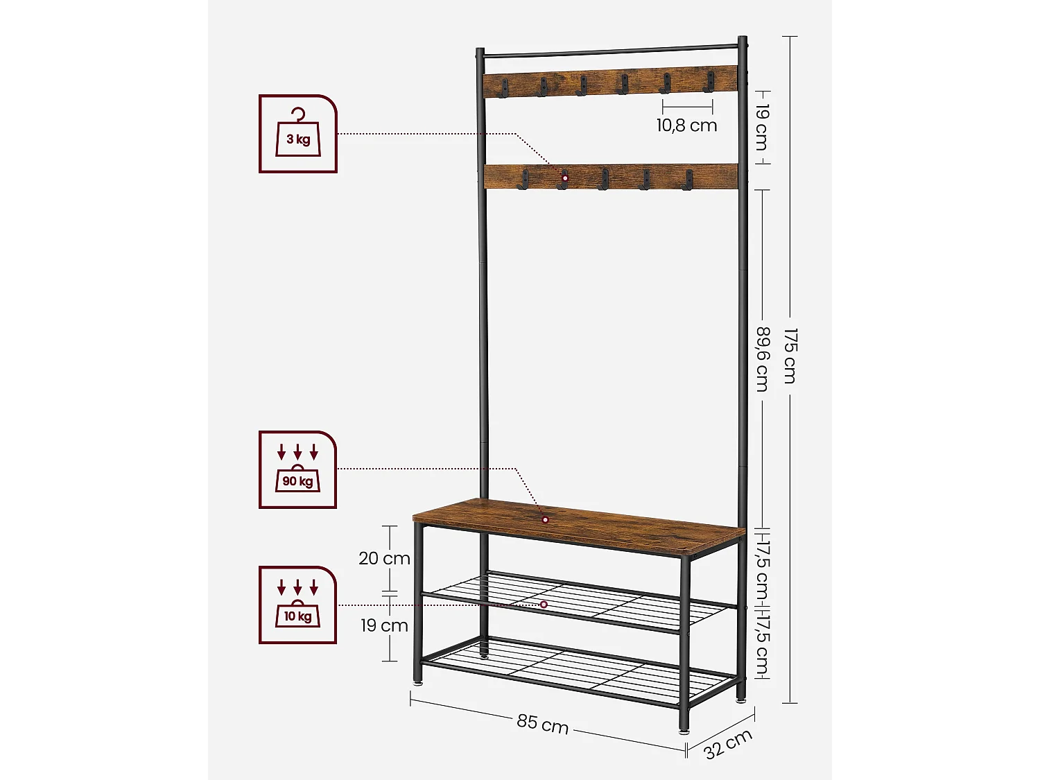 Garderobenständer Manchester