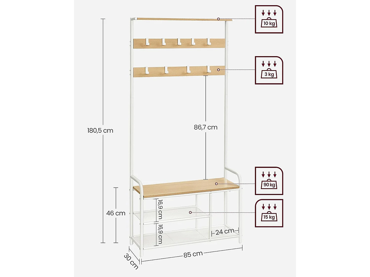 Garderobenständer Oslo