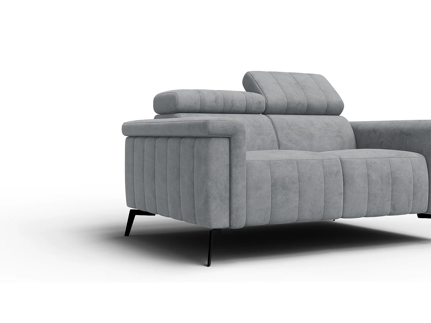 Sofa 2-Sitzer NORDEL, grau
