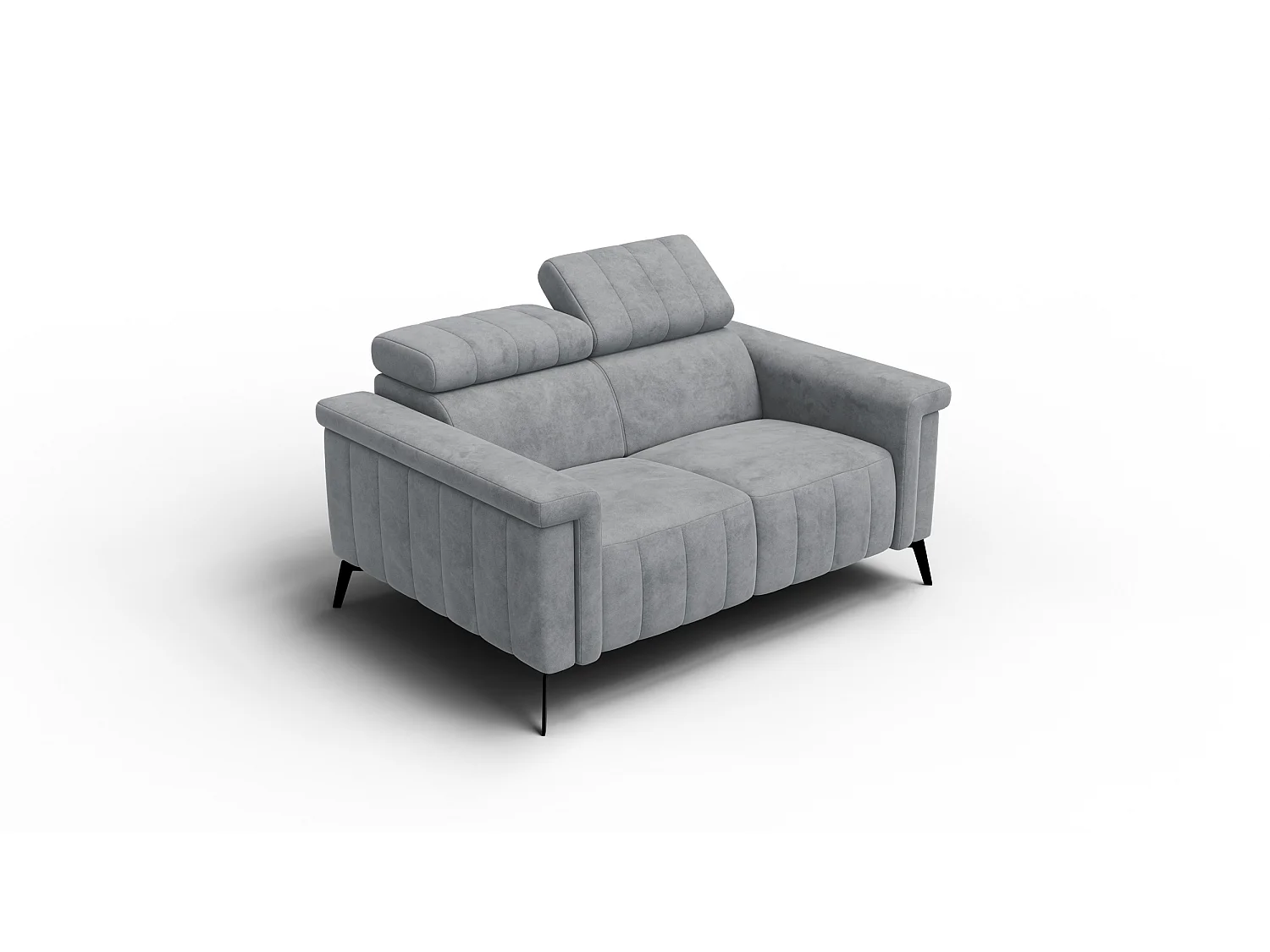 Sofa 2-Sitzer NORDEL, grau