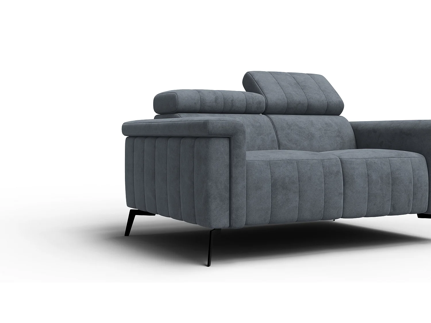 Sofa 2-Sitzer NORDEL, dunkelgrau