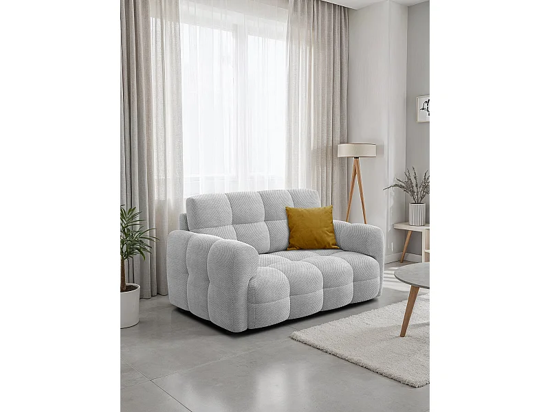 CANAPÉ MELLOW 2 places, tissu gris clair