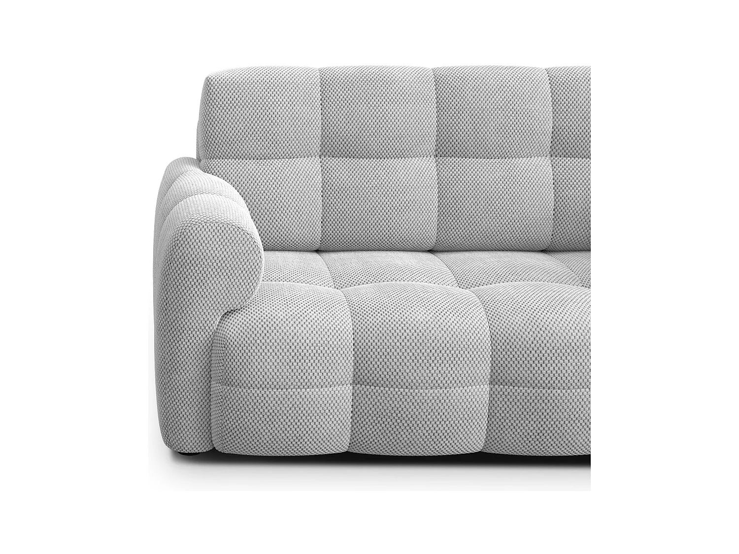 CANAPÉ MELLOW 2 places, tissu gris clair