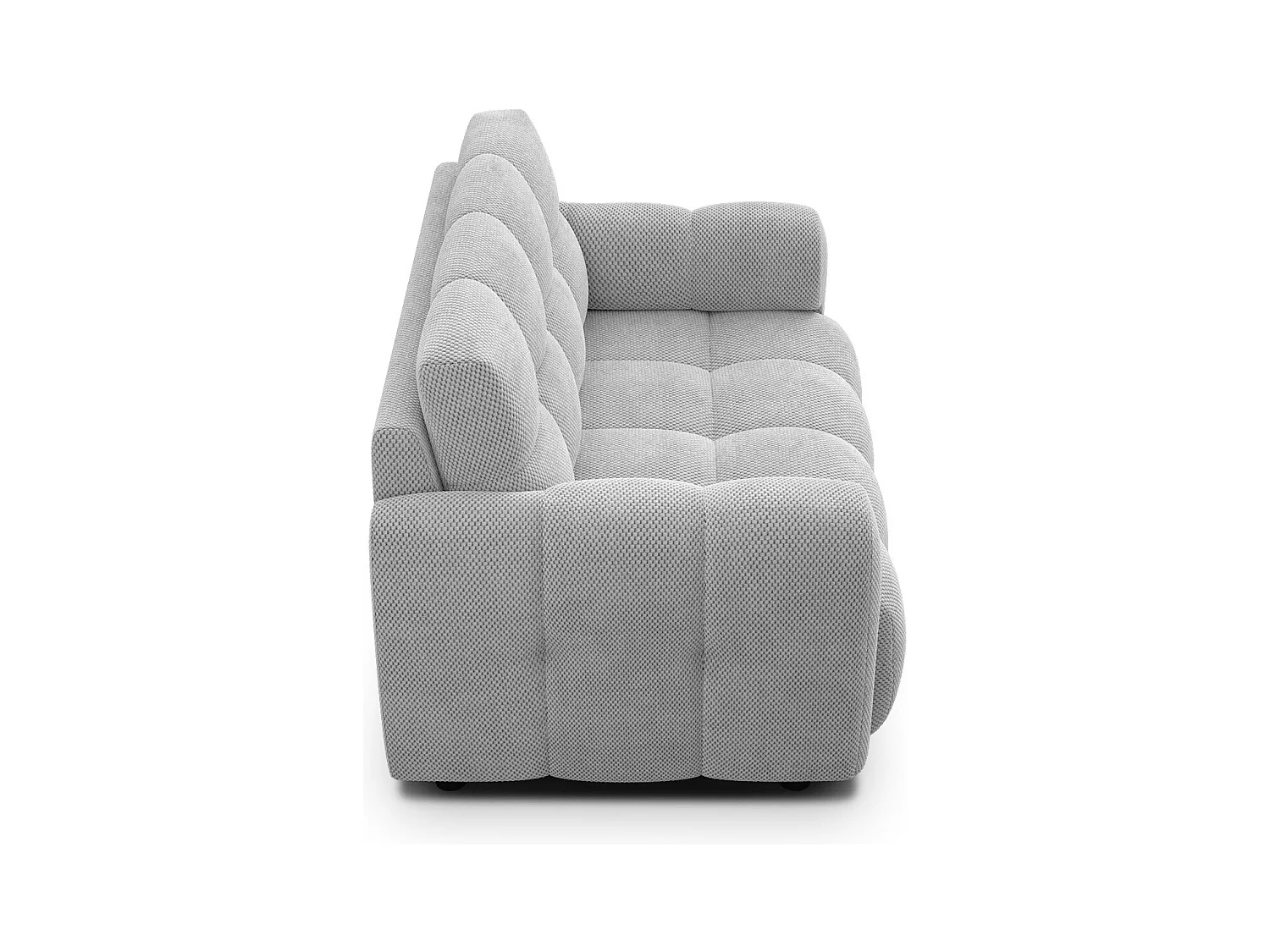 CANAPÉ MELLOW 2 places, tissu gris clair