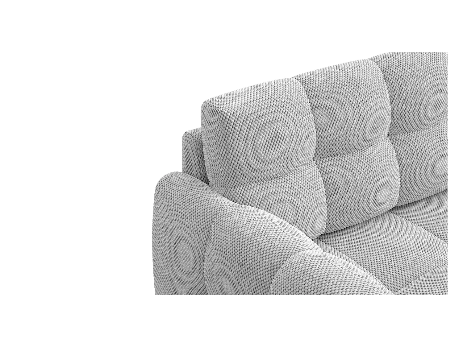 CANAPÉ MELLOW 2 places, tissu gris clair