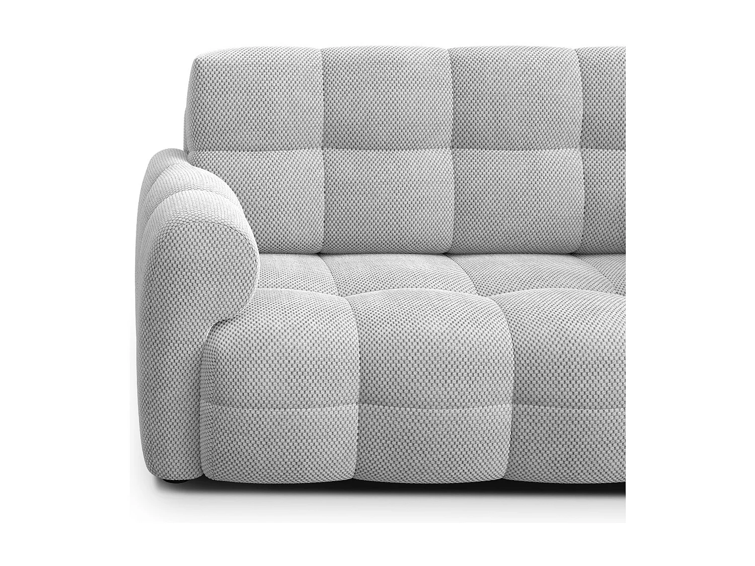 CANAPÉ MELLOW 2 places, tissu gris clair