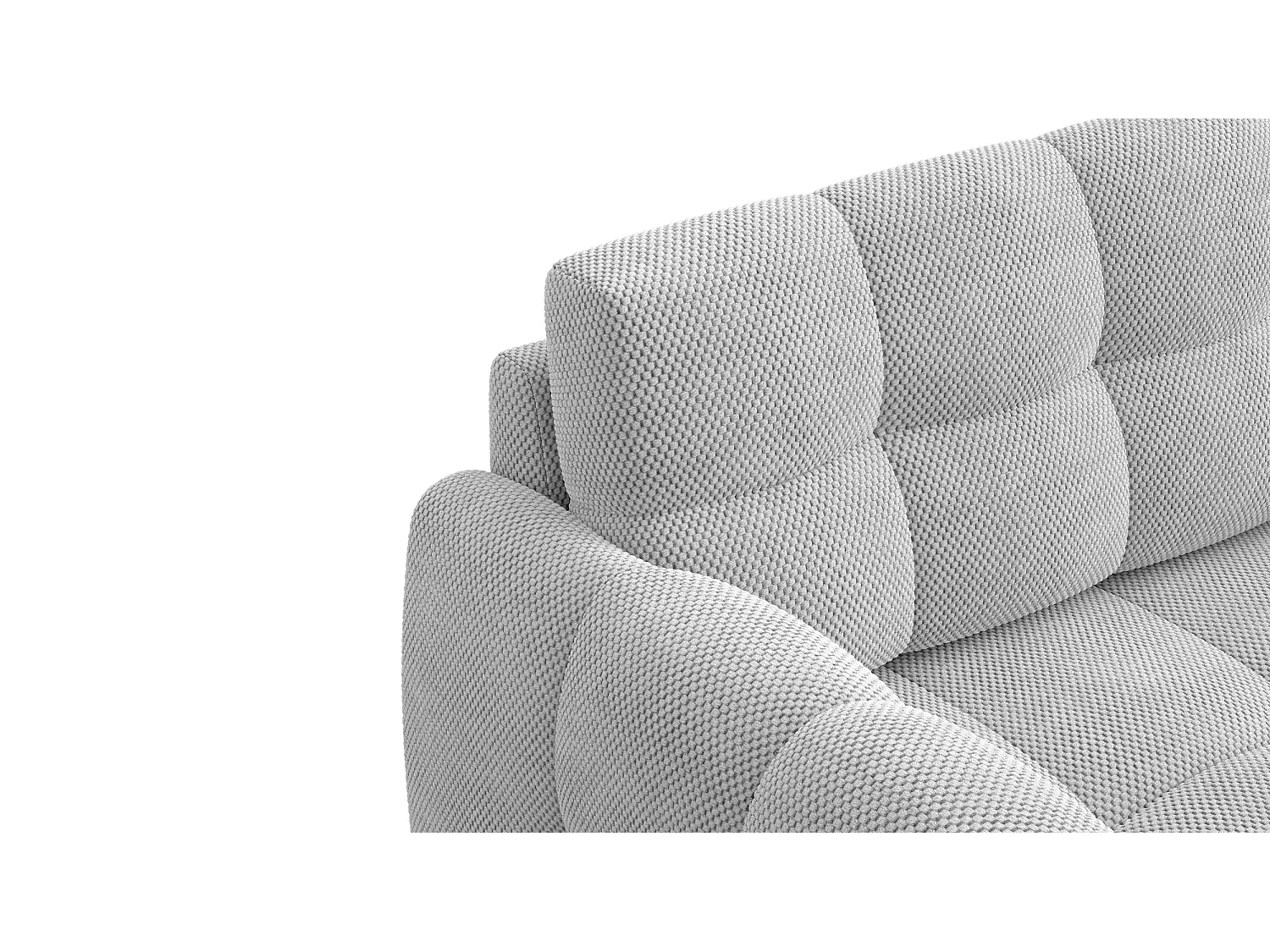 CANAPÉ MELLOW 2 places, tissu gris clair