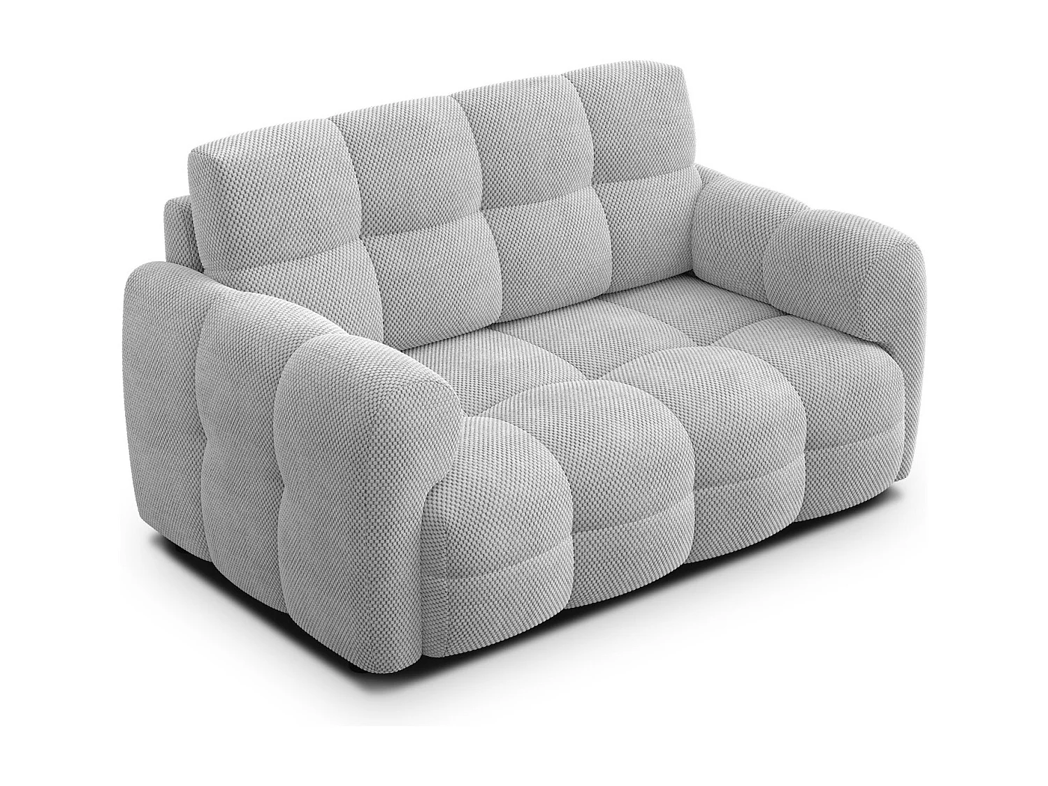 Canapé 2 places en tissu gris clair CANAP