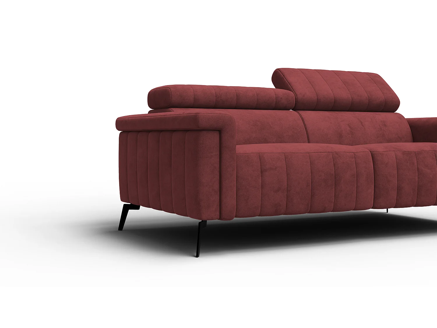 Sofa 3-Sitzer NORDEL, bordeaux