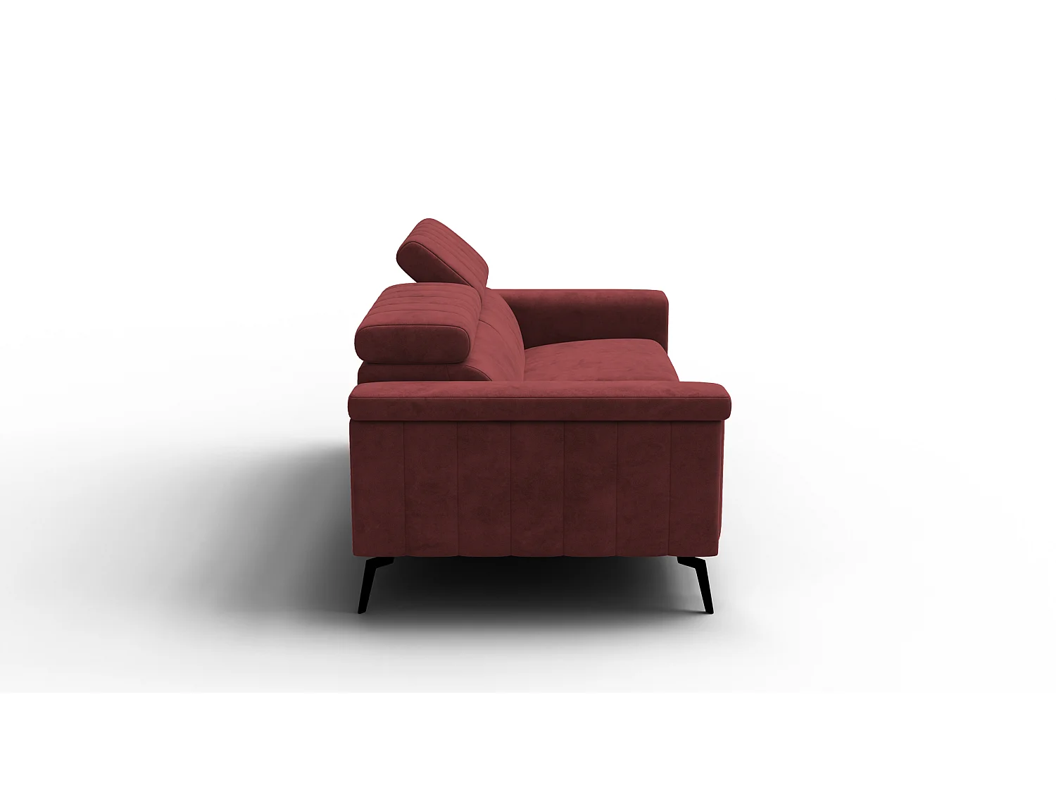 Sofa 3-Sitzer NORDEL, bordeaux
