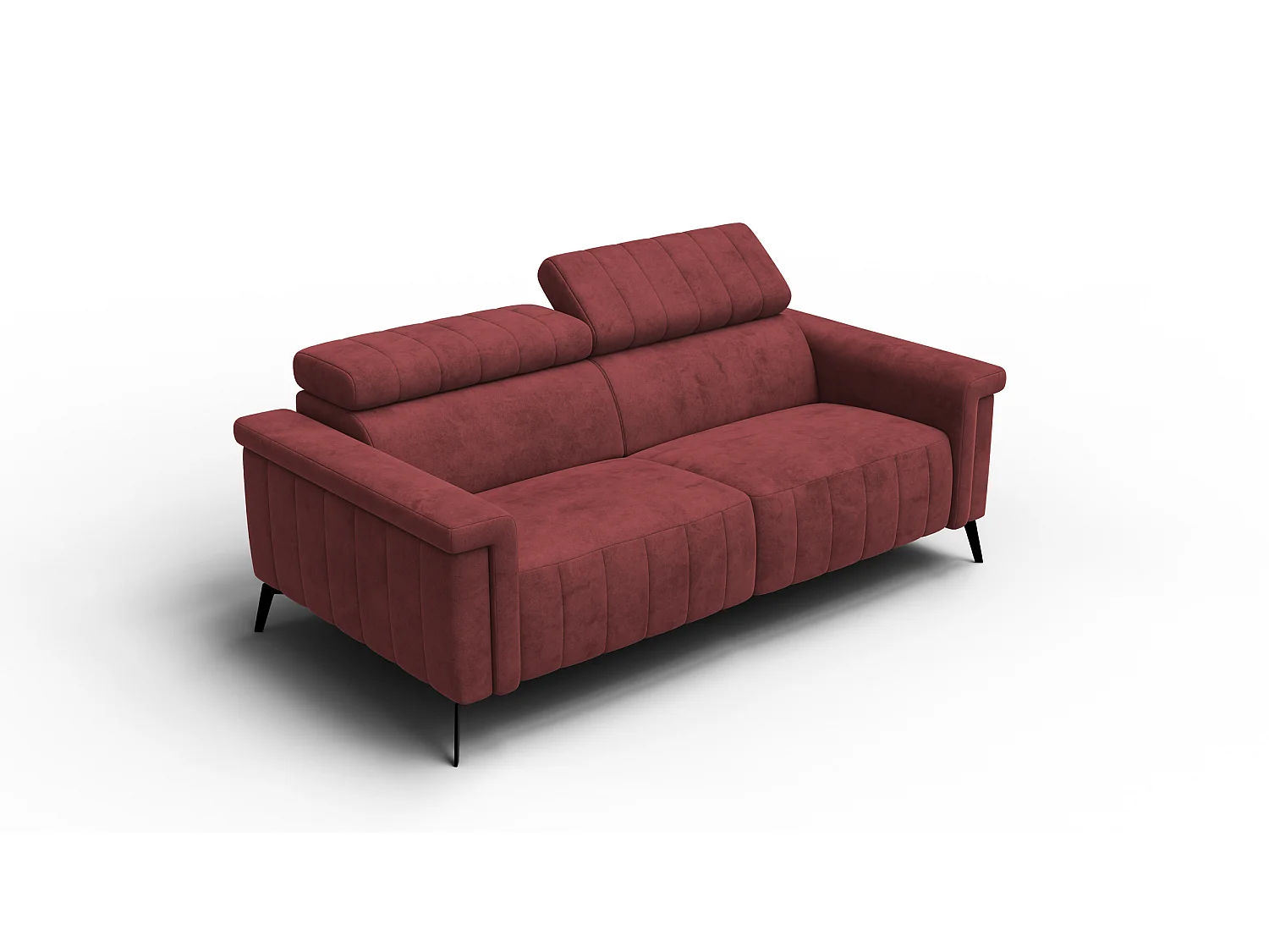 Sofa 3-Sitzer NORDEL, bordeaux