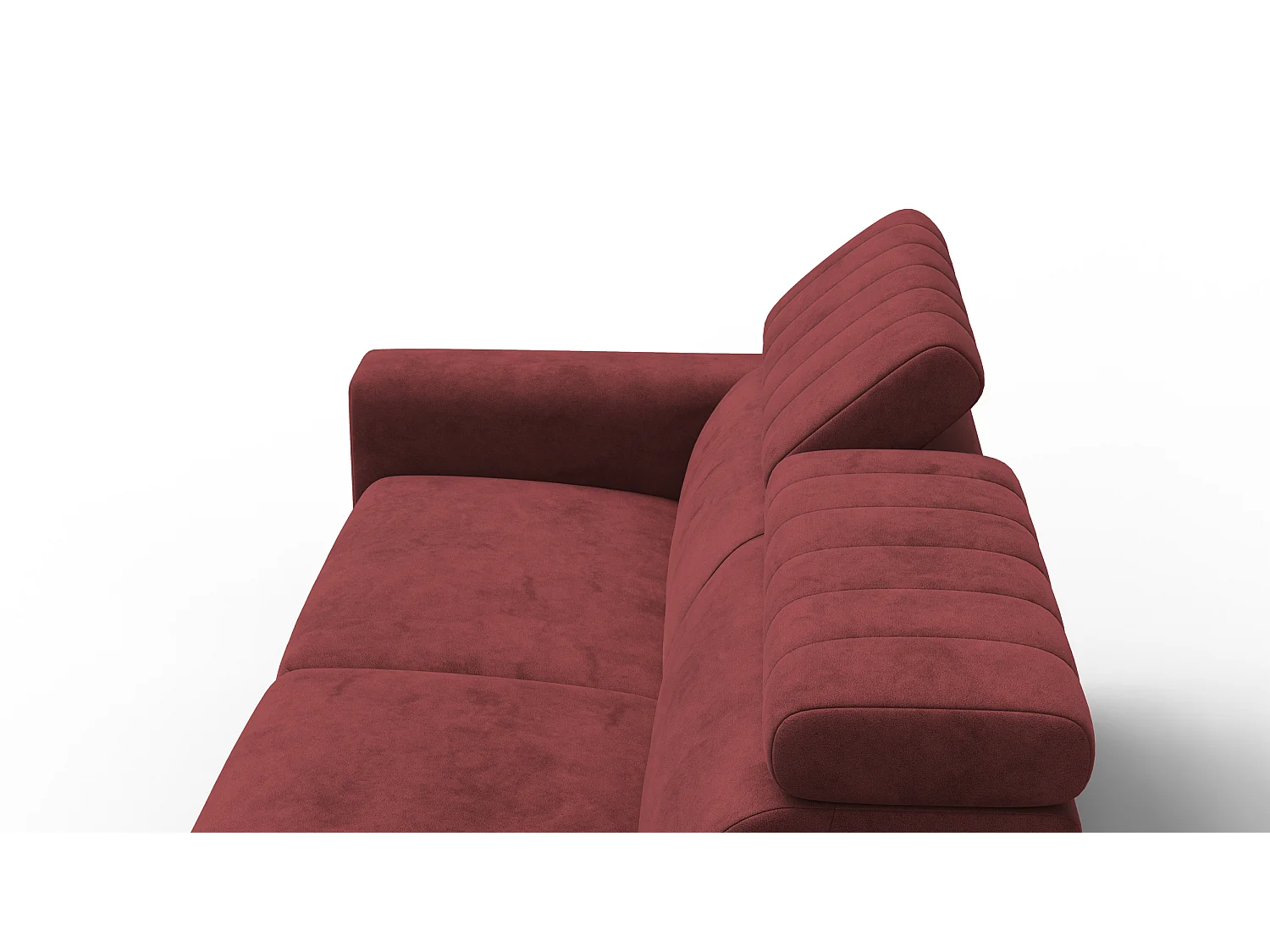 Sofa 3-Sitzer NORDEL, bordeaux