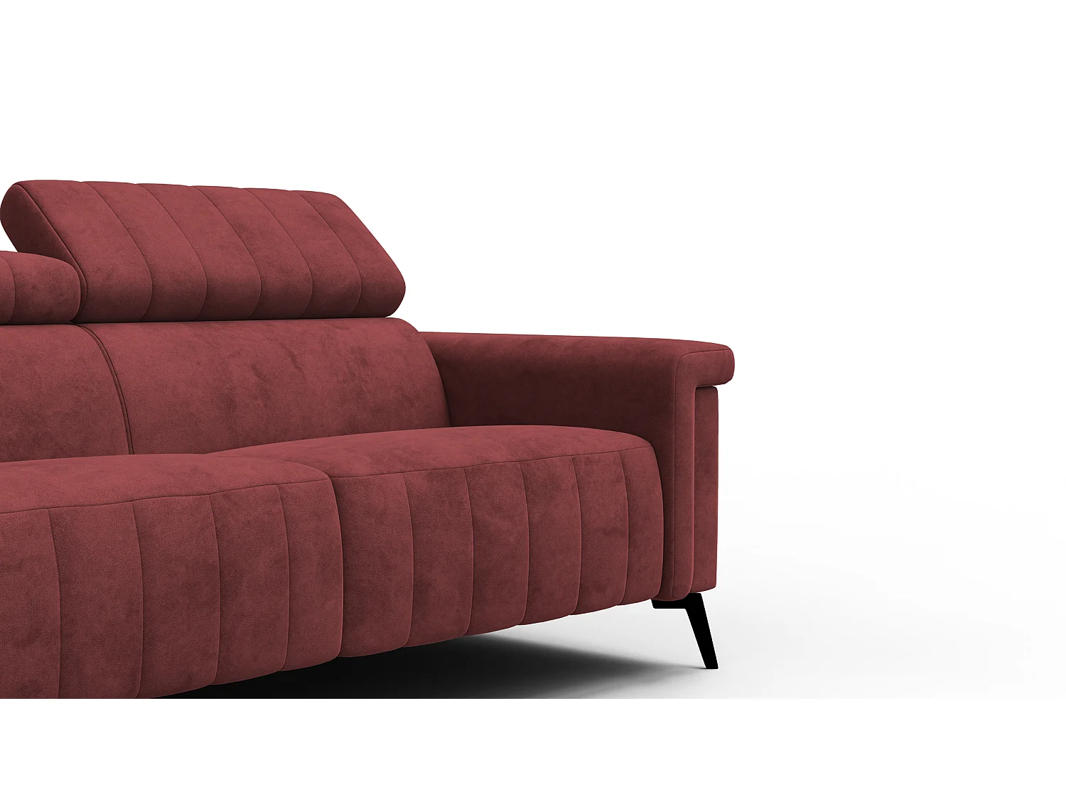 Sofa 3-Sitzer NORDEL, bordeaux