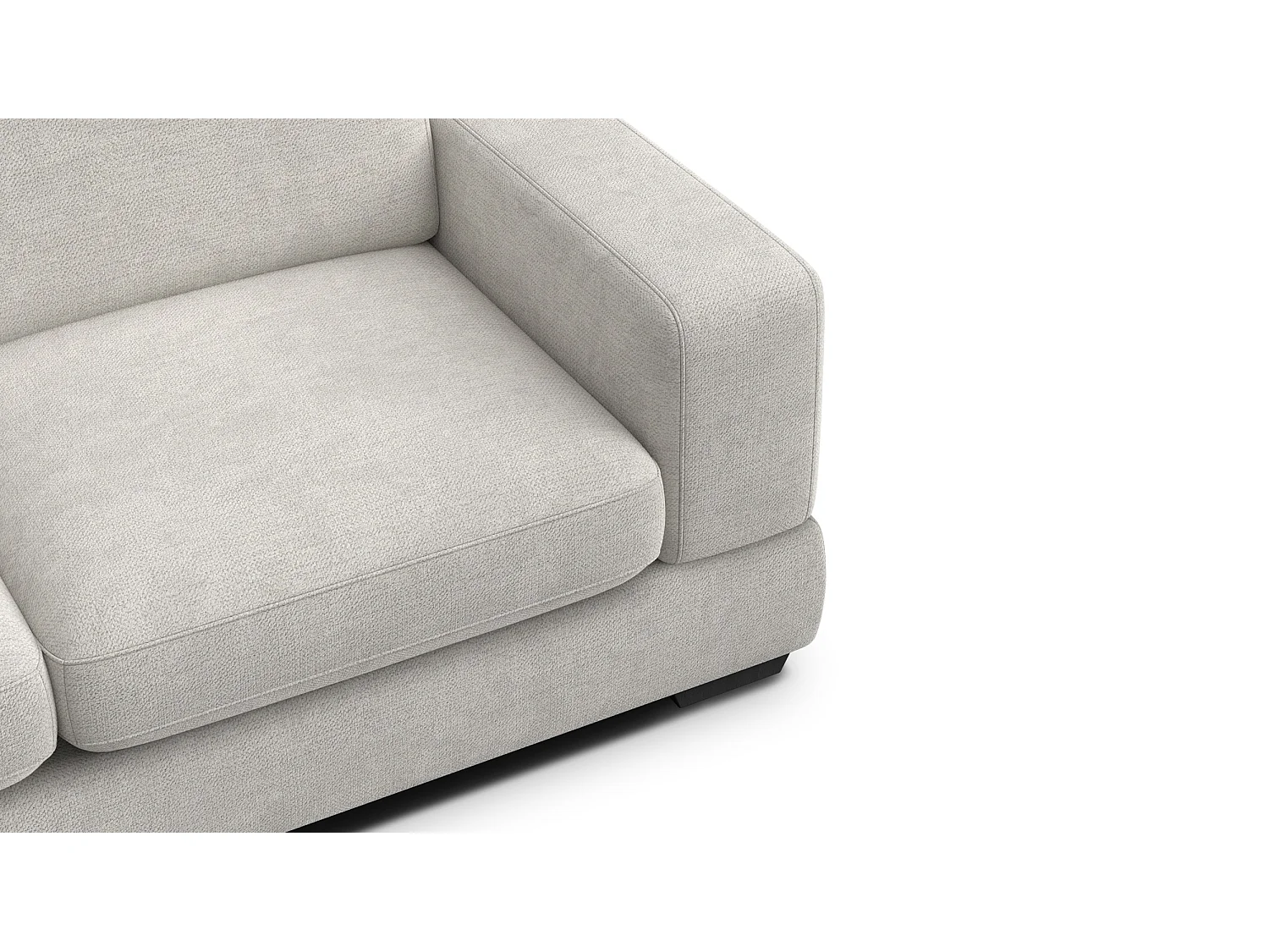 Canapé 3 places OTTO, tissu crème