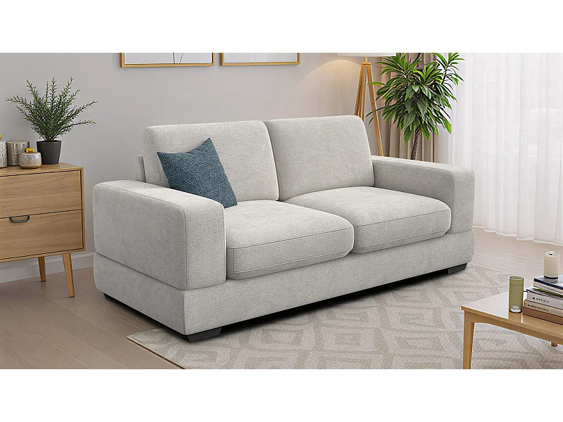 Canapé 3 places OTTO, tissu crème