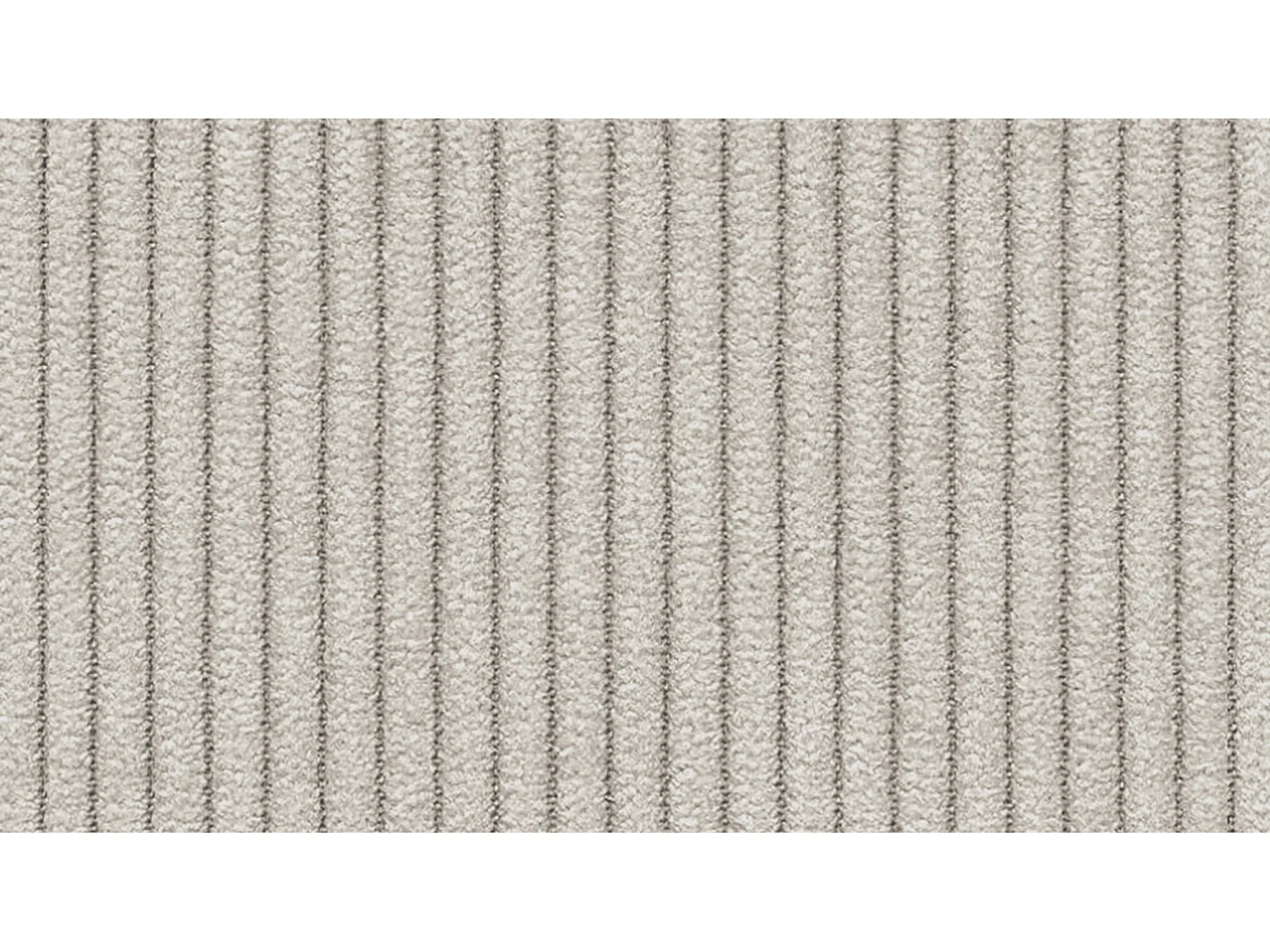 Canapé 2 places VILT, tissu blanc