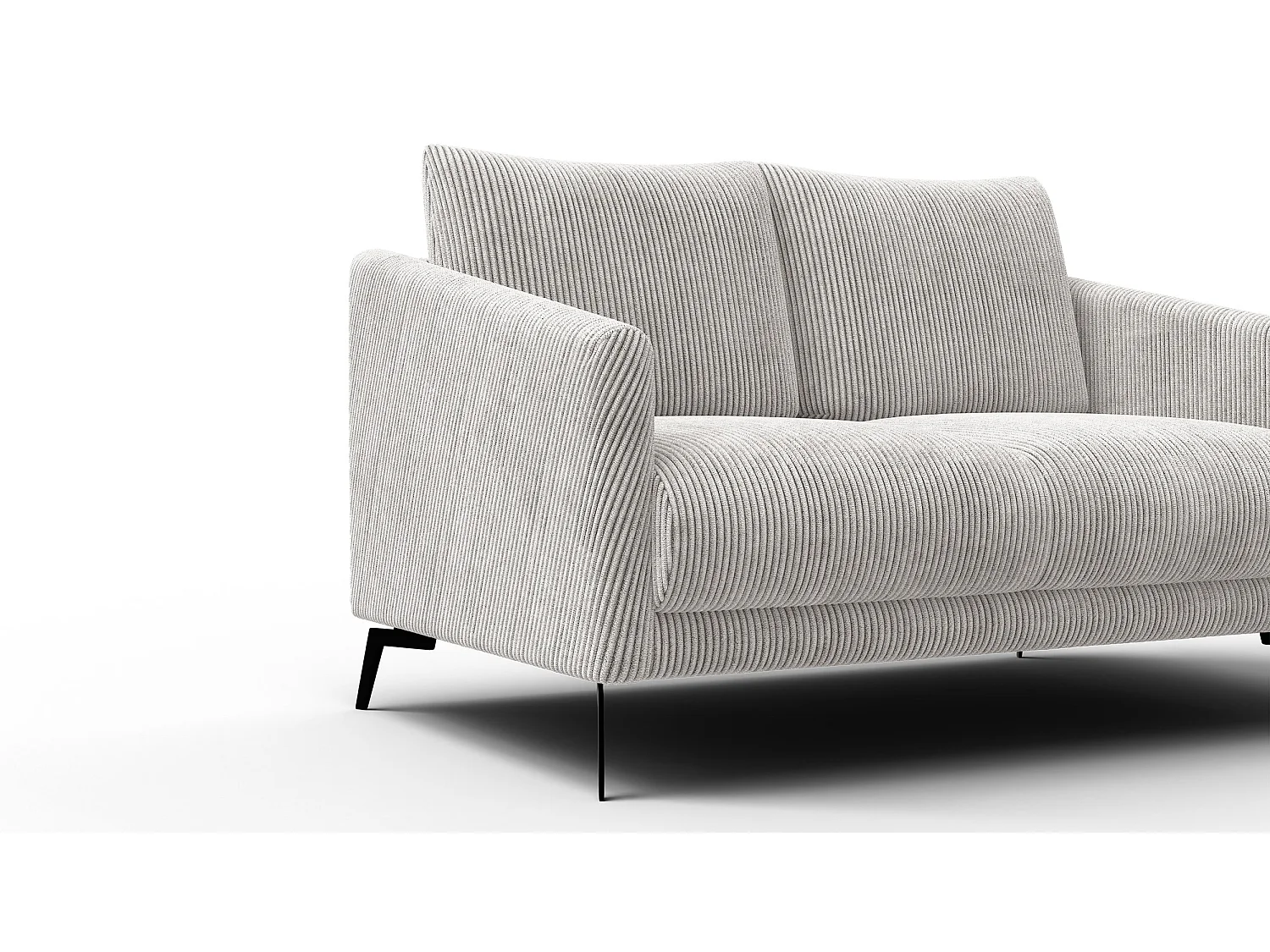 Sofa 2-Sitzer VILT, perlweiß