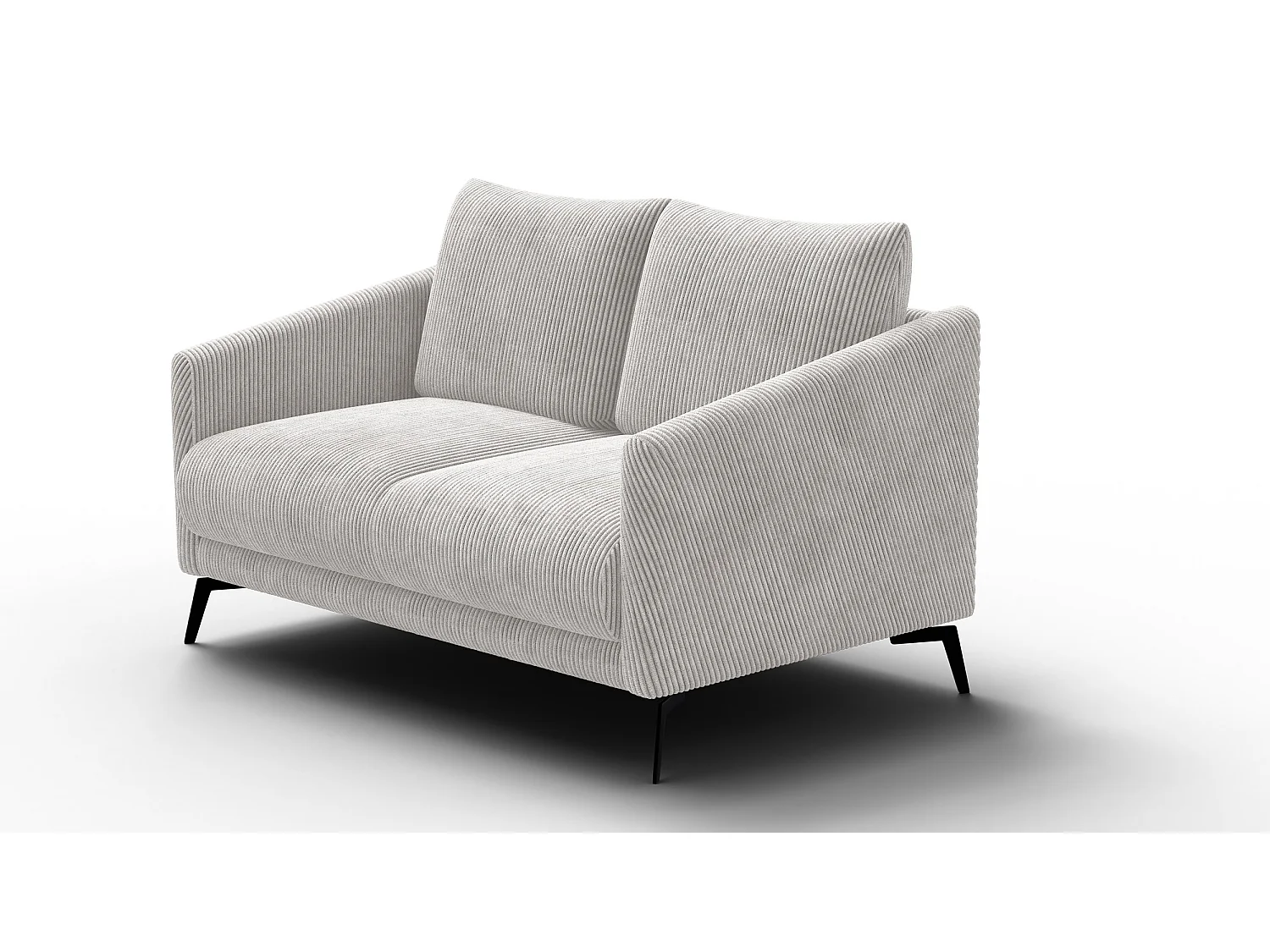 Sofa 2-Sitzer VILT, perlweiß