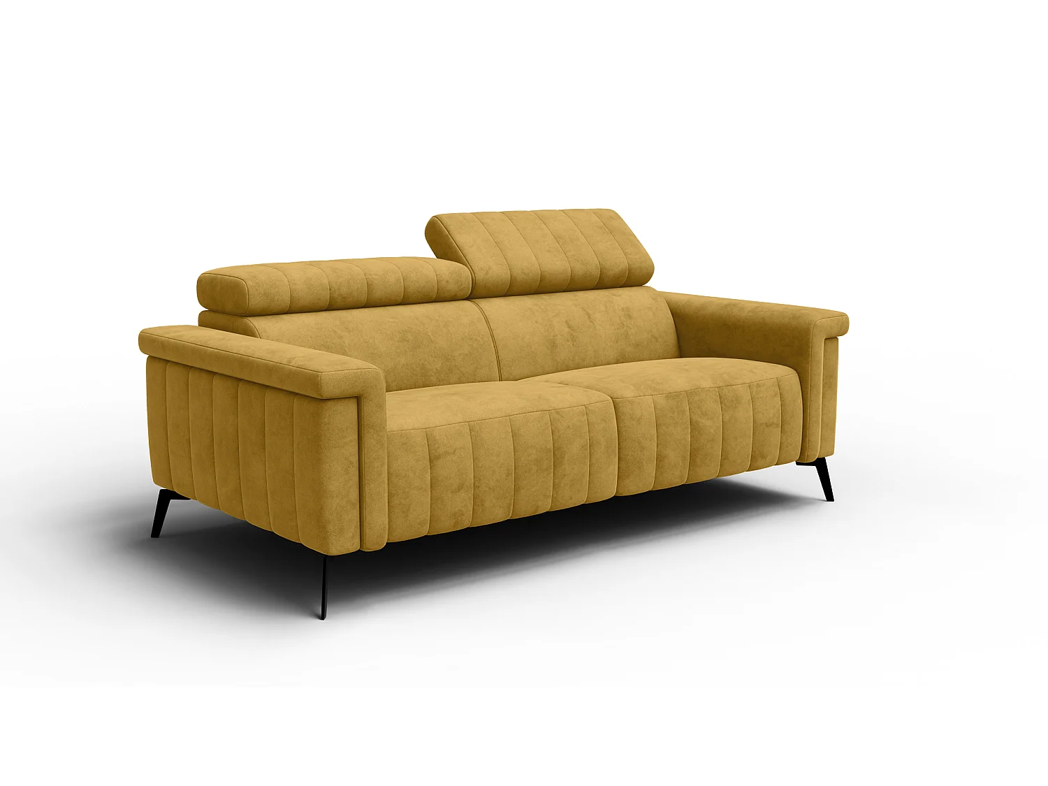 Sofa 3-Sitzer NORDEL, senfgelb