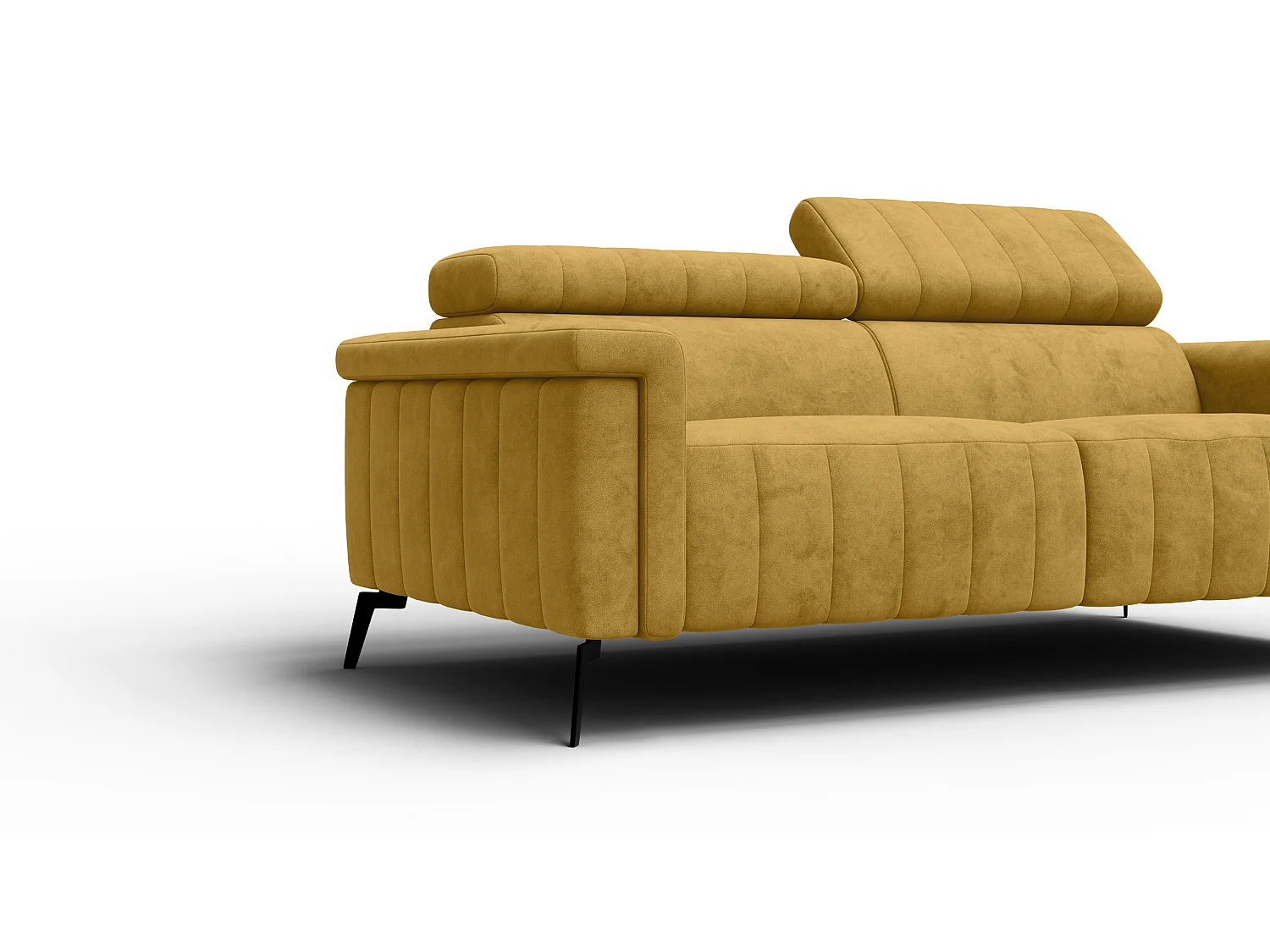 Sofa 3-Sitzer NORDEL, senfgelb