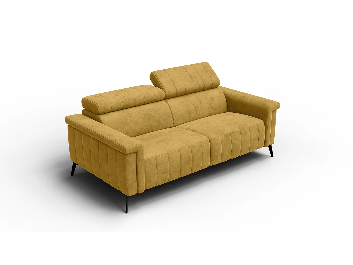 Sofa 3-Sitzer NORDEL, senfgelb