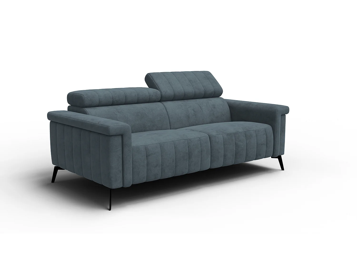 Sofa 3-Sitzer NORDEL, blaugrau