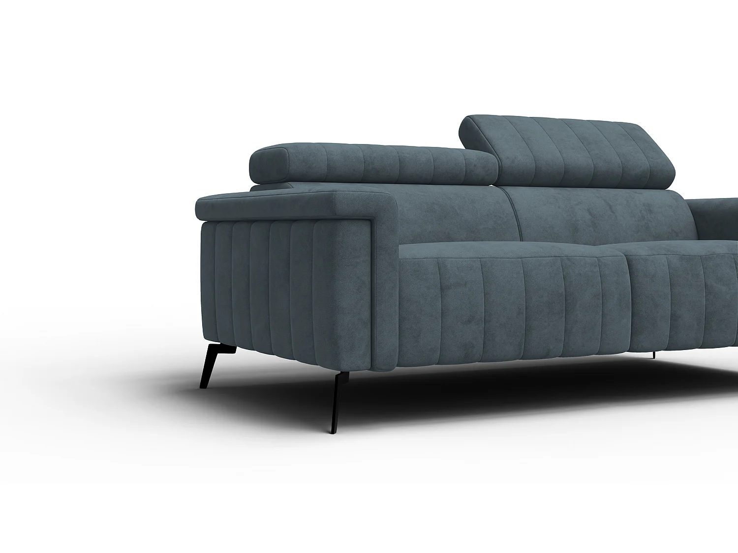 Sofa 3-Sitzer NORDEL, blaugrau