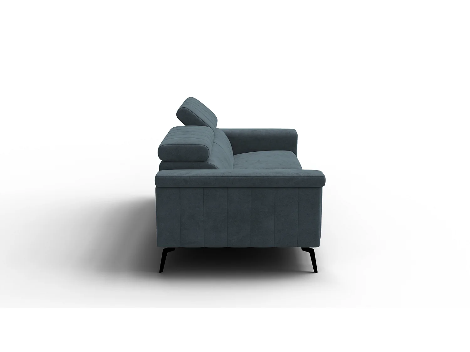 Sofa 3-Sitzer NORDEL, blaugrau