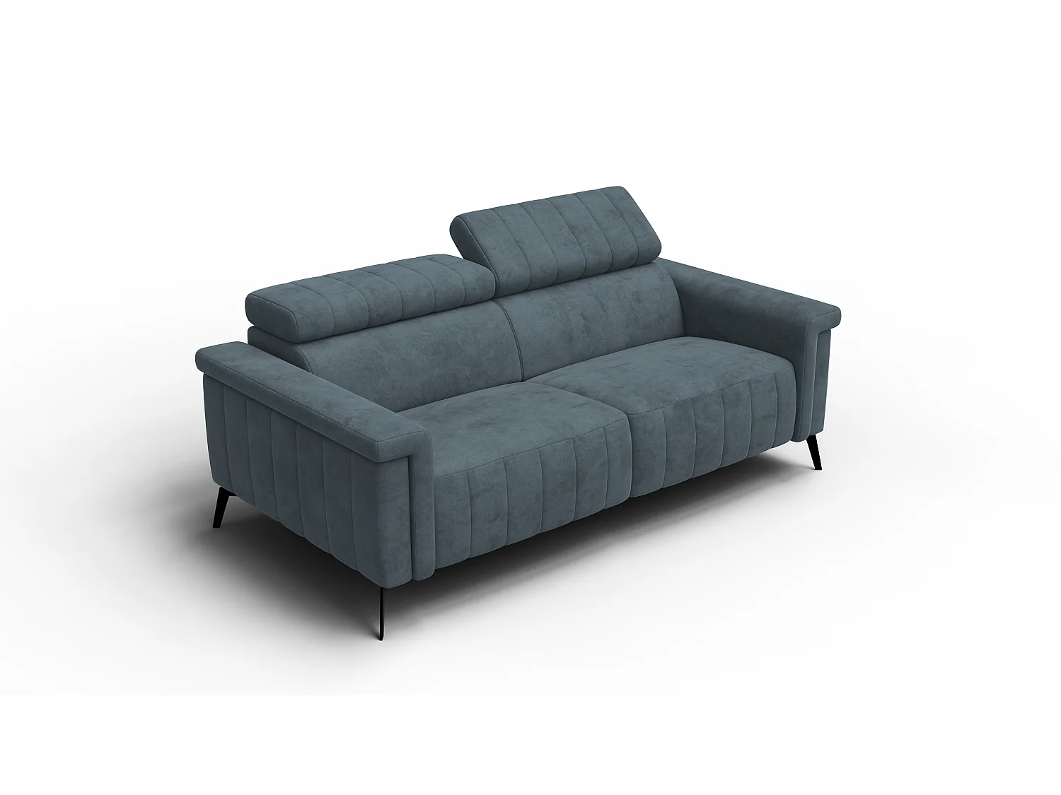 Sofa 3-Sitzer NORDEL, blaugrau