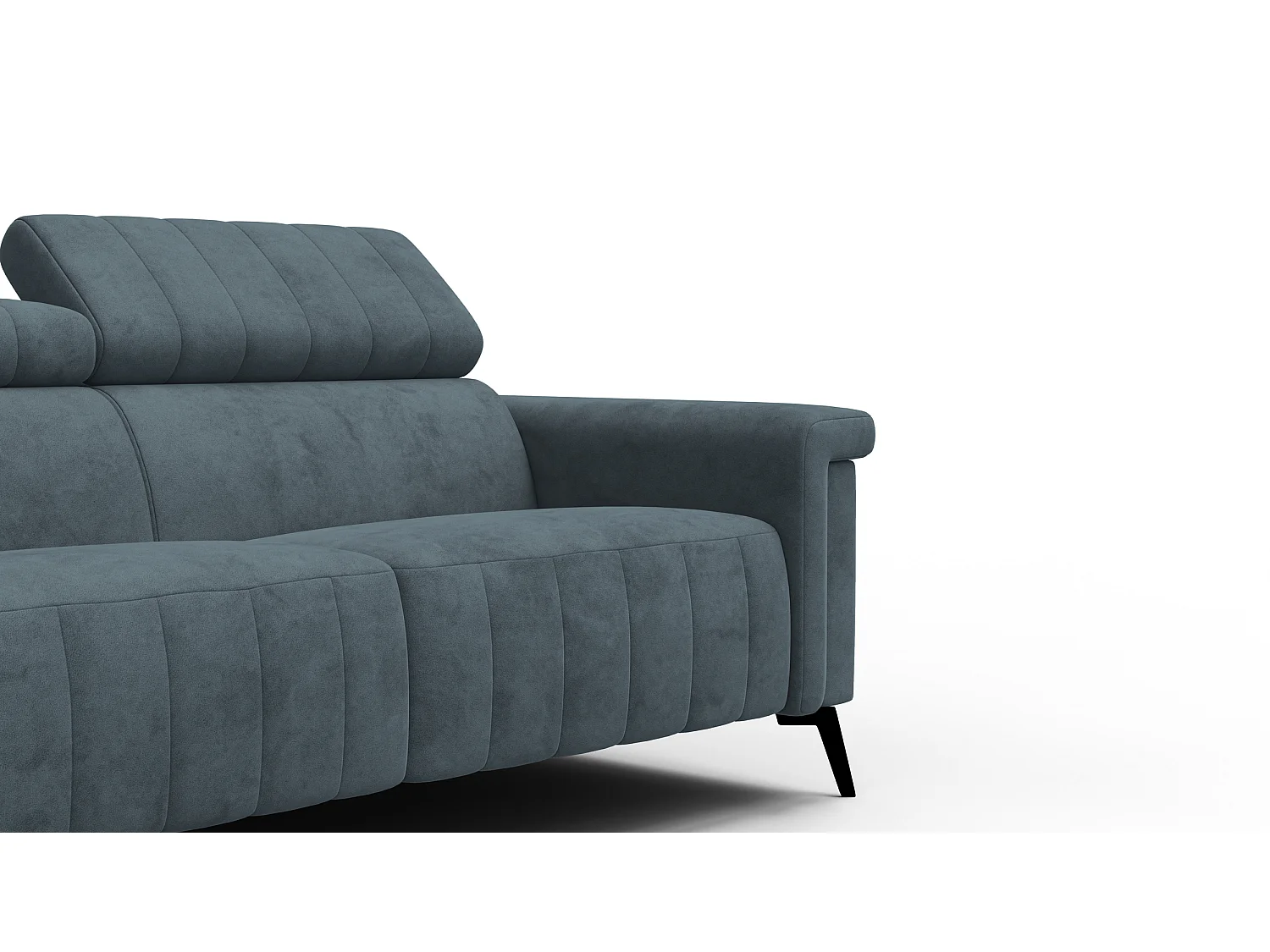 Sofa 3-Sitzer NORDEL, blaugrau