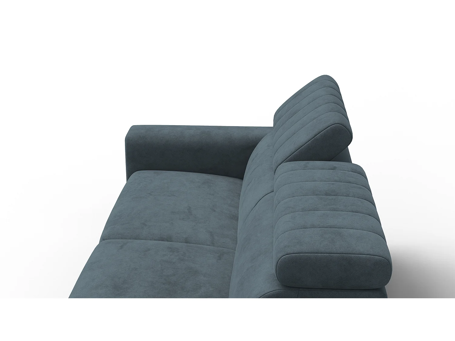 Sofa 3-Sitzer NORDEL, blaugrau
